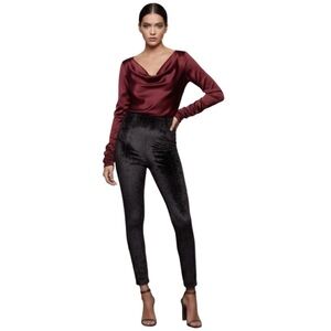 NWT- Good American The Crushed Velvet Pants